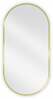 Vannitoa peegel Mexen Loft Oval, 90 x 45 cm, kuldne