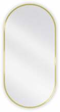 Vannitoa peegel Mexen Loft Oval, 90 x 45 cm, kuldne