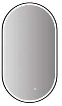 Peegel Vento Parma, 50 x 90 cm, LED, must