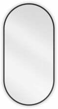 Vannitoapeegel Mexen Loft Oval, 80 x 40 cm, must