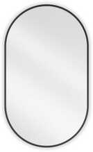 Vannitoa peegel Mexen Loft Oval, 85 x 50 cm, must