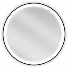Vannitoapeegel Mexen Esso, 70 cm, LED valgustusega, must