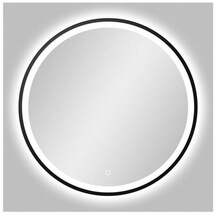 Peegel Vento Parma, 60 cm, LED valgustusega, must