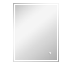Vannitoapeegel Homcom, 90 x 70 cm, LED, hõbedane, valgustusega ja mälufunktsiooniga