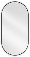 Vannitoa peegel Mexen Loft Oval, 100 x 50 cm, must
