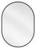 Vannitoapeegel Mexen Loft Oval, 70 x 50 cm, must