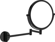 Kosmeetiline peegel Deante Round ADRN811, 23.2 x 28.2 cm, must, kahepoolne, suurendus x3