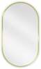 Vannitoa peegel Mexen Loft Oval, 80 x 45 cm, kuldne