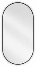 Vannitoapeegel Mexen Loft Oval, 90 x 45 cm, must
