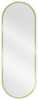 Vannitoa peegel Mexen Loft Oval, 100 x 35 cm, kuldne
