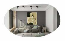 Peegel Kalune Design Vanomi, 52 x 89 cm, must