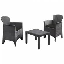Aiamööbli komplekt Progarden Akita, 3 tk, hall