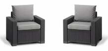 Toolide komplekt Keter California, 68 x 83 x 72 cm, hall, 2 tk