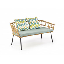 Välidiivan Halmar Gardena, 140 x 58 x 71 cm, sinine/pruun