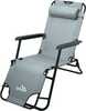Kokkupandav tool Cattara Comfort, 155 x 61 x 87 cm, hall/must