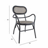 Aiatool Home4you Bolgheri 18641, 56 x 62 x 83 cm, pruun/must
