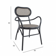 Aiatool Home4you Bolgheri 18641, 56 x 62 x 83 cm, pruun/must
