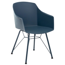Söögitool Mirpol Clara SL-7021W, 57 x 55.5 x 84.6 cm, tumesinine