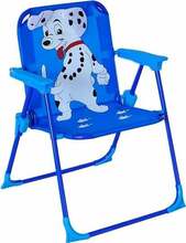 Lastemõõdus matkatool Besk Dalmatian, sinine/valge, 37 x 27 x 50 cm