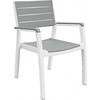 Aiatool Keter Harmony Armchair 236052, 59 x 60 x 86 cm, valge/helehall