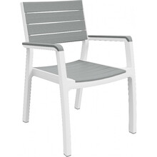 Aiatool Keter Harmony Armchair 236052, 59 x 60 x 86 cm, valge/helehall