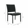 Aiatool Home4you Wicker-3, 49 x 62 x 91 cm, must