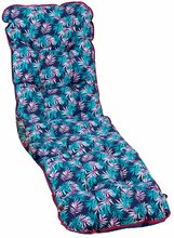 Lamamistooli padi Home4you Baden-Summer, 48 x 165 cm, sinine/roheline/lilla