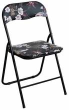 Kokkupandav tool Patio Flower, 44 x 46.5 x 78 cm, must