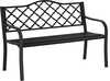 Aiapink Outsunny, 2-kohaline, 128 x 58.5 x 89 cm, must, malm, kuni 240 kg