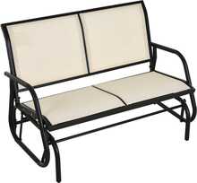 Aiapink kiik Outsunny, 120 x 70 x 85 cm, kreemjas