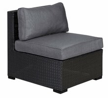 Mooduldiivan Home4you Sevilla, 67 x 76.5 x 74.5 cm, must