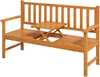 Aiapink Outsunny, 3-kohaline, 153 x 56 x 91 cm, heledapruun, kuni 280 kg