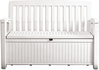 Aiapink Keter Patio Bench, 138.6 x 64 x 88 cm, valge