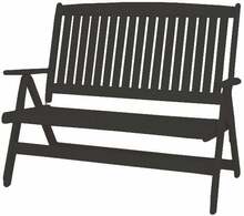 Aiapink Folkland Timber Bavaria, 61 x 50 x 106 cm, must