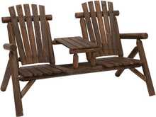 Aiapink lauaga Outsunny, 157 x 88 x 103 cm, pruun
