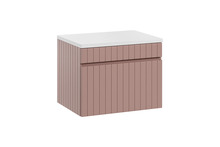Vannitoamööbli komplekt Comad Iconic Rose 60, roosa/valge