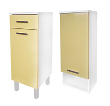 Vannitoamööbli komplekt EUROLIUX F1001345, kollane/valge