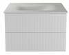 Vannitoakapp Besco Akya Linea, 52.5 x 66 x 51 cm, valge/must