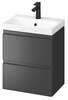 Vannitoakapp Cersanit Moduo Slim 50, 35 x 50 x 57 cm, antratsiit/valge