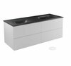 Vannitoakapp Besco Akya Classic, 52.5 x 131 x 50.7 cm, valge/hall/grafiit