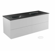 Vannitoakapp Besco Akya Classic, 52.5 x 131 x 50.7 cm, valge/hall/grafiit