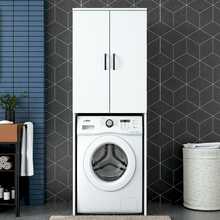 Pesumasina kapp Asir KD110, 65 x 181.8 x 62.5 cm, pruun