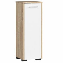 Vannitoakapp Akord S30, 30 x 30 x 85 cm, pruun/valge