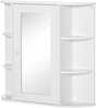 Peegelkapp HOMCOM, 66 x 17 x 63 cm, valge
