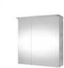 Peegelkapp Domoletti Concrete SV70C, 18 x 69 x 70 cm, valge/hall