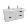 Vannitoakapp Jika Cube, topelt valamuga, 116 x 42 x 62 cm, valge, H4536621763001