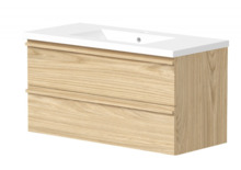 Aluskap KAMĖ - RB ONLY, valamu ja kapiga, 101 cm, hele tamm