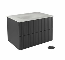 Vannitoakapp Besco Akya Linea, 52.5 x 76 x 50.7 cm, valge/hall/grafiit