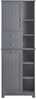 Vannitoakapp SoBuy BZR104-DG, 60 x 37 x 170 cm, tumehall/hõbedane