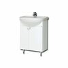 Vannitoakapp RB Bathroom Elza EA50-3/P, valamu ja kraanikausiga, 50 x 42 x 83 cm, valge